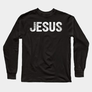 Jesus  Name Funny Religious Christian Long Sleeve T-Shirt